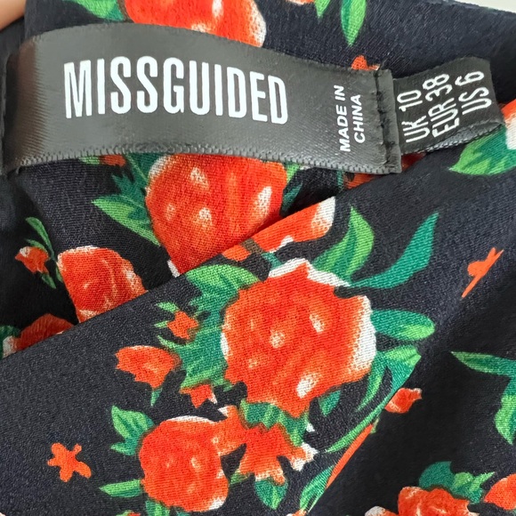 FLORAL PUFF SLEEVE MIDI DRESS - Picture 2 of 2